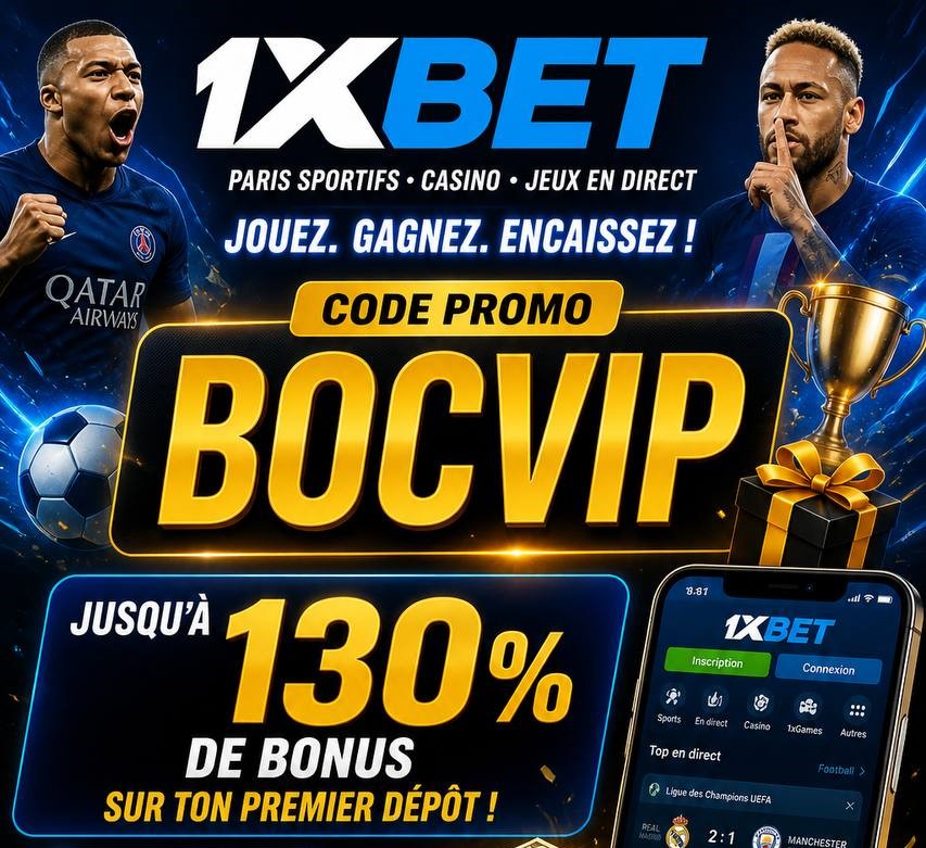 Code promo 1xBet Cameroun BOCVIP